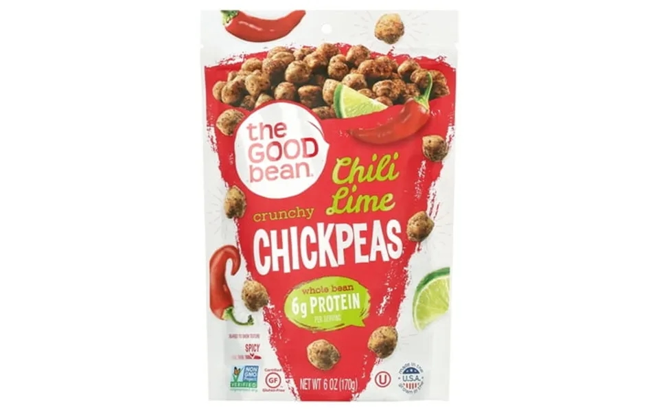 The Good Bean Chickpea Snack Smoked Chili Lime 6 Oz