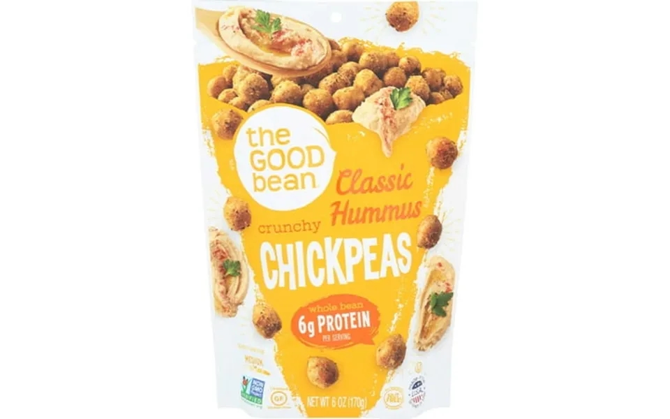 The Good Bean Classic Hummus Crunchy Chickpeas 6 Ounce -- 6 Per Case