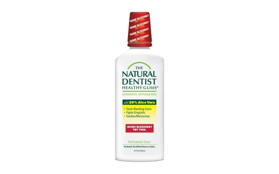 The Natural Dentist Healthy Gums Antigingivitis Rinse Peppermint Twist 16