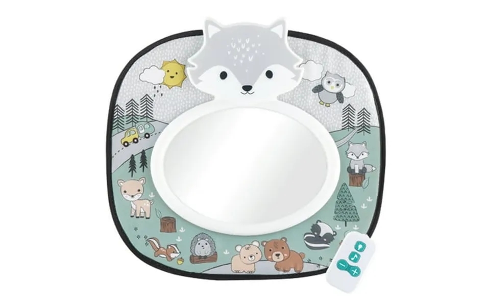 The Peanutshell Musical Car Seat Mirror Woodland Animals