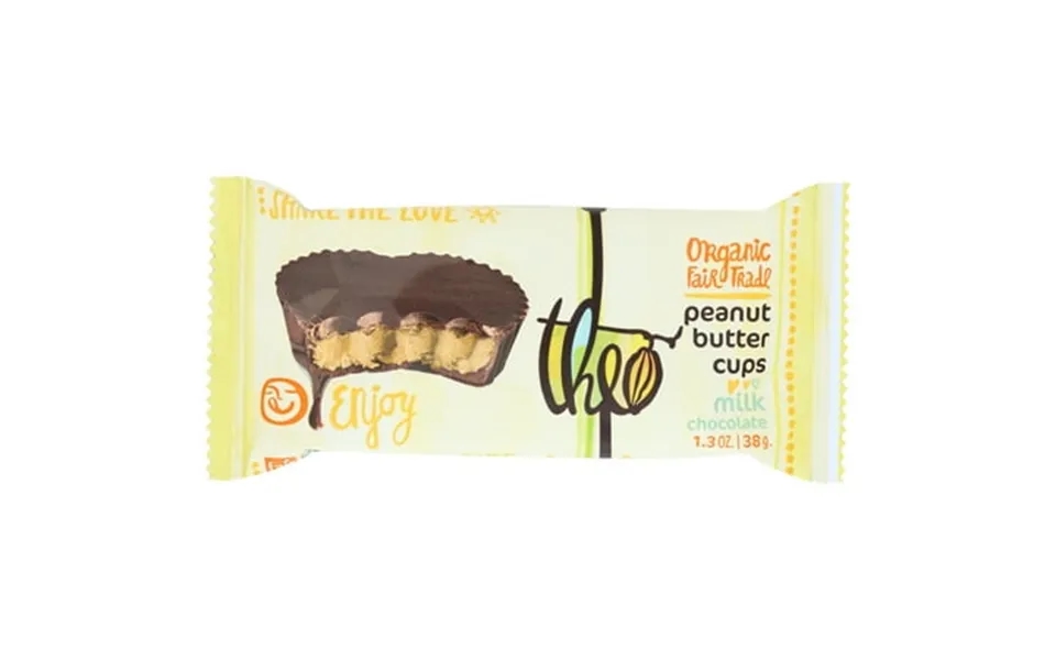 Theo Chocolate Peanut Butter Cups Milk Chocolate 2 Pieces