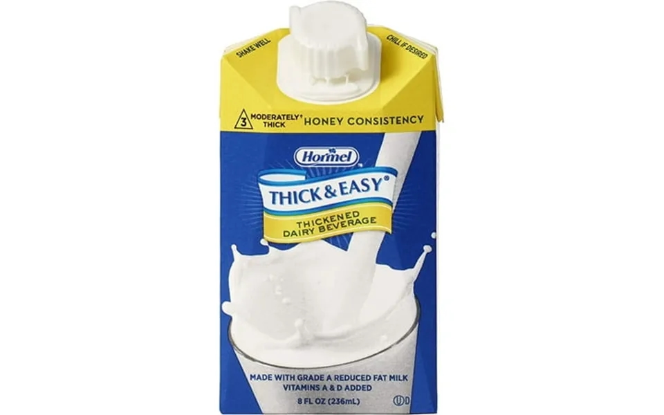Thick & Easy Thickened Beverage 8 Oz. Carton Dairy Ready To Use Honey Case Of 27