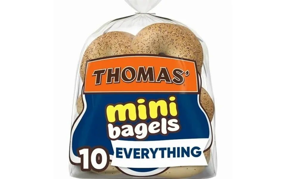 Thomas Plain Mini Bagels 10 Ct Pack Of 2