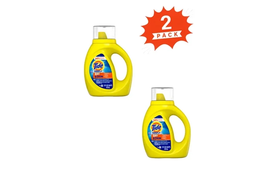 Tide Simply Oxi Boost Ultra Stain Release Refreshing Breeze Pack 2 - 44 Loads 62fl