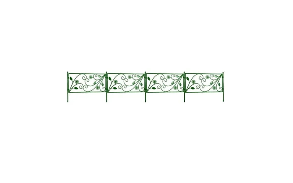 Tiitstoy 4pcs Plastic Edgings Garden Picket Fence - Grass Flowerbeds Plant Borders