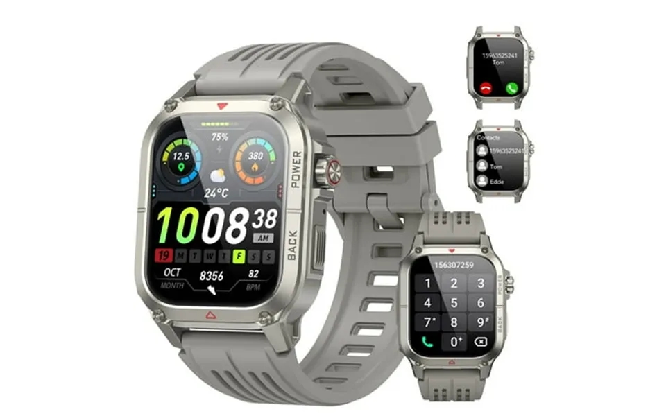 Tikland Smart Watches For Men Answer Make Calls 1.91 Hd Fitness Outdoor Sports Rugged Smart Watch For Android And Iphone