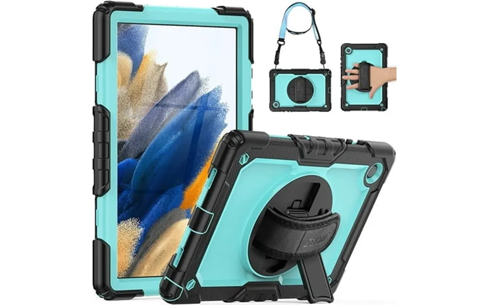 Timoom Case For Samsung Galaxy Tab A8 10.5 Inch 2022 Sm-x200 Sm-x205 Sm-x207 With Screen Protector 360 Degree Rotatable