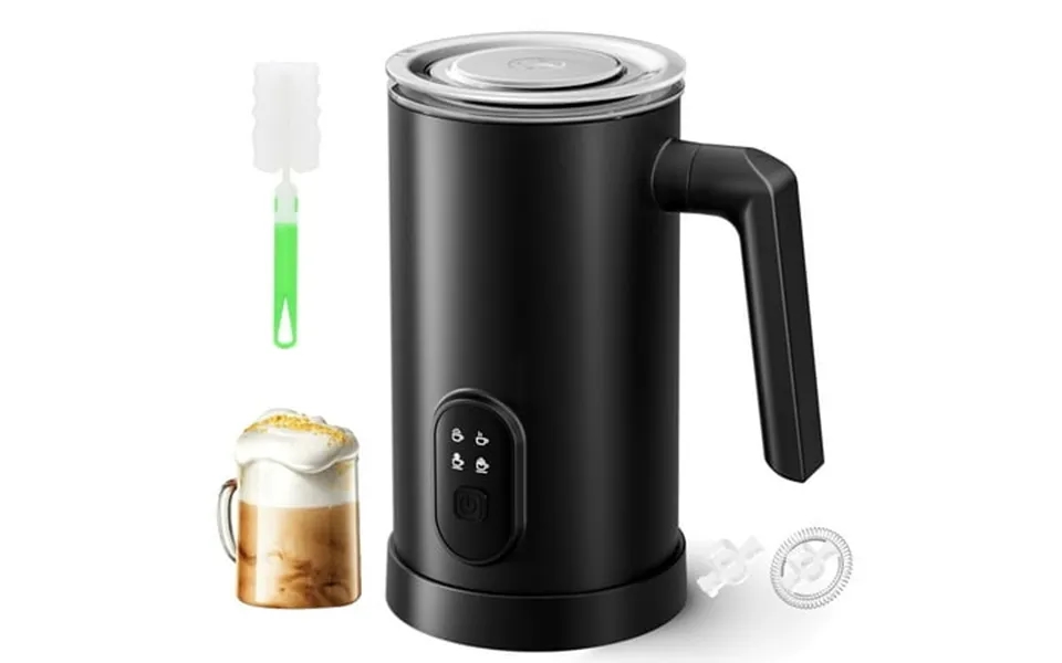 Tinana Electric Milk Frother 4-in-1 Automatic Foam Maker & Milk Steamer 12oz 350ml Warm And Cold Frother For Coffee Latt