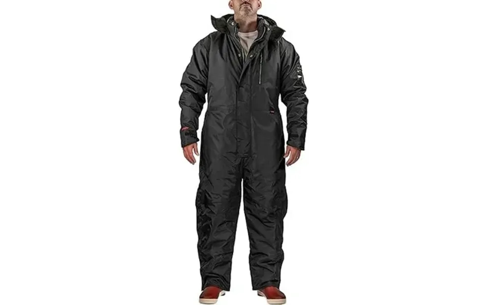 Tingley Cold Gear Insulated Black Coveralls With Detachable Hood C28343 - Xl
