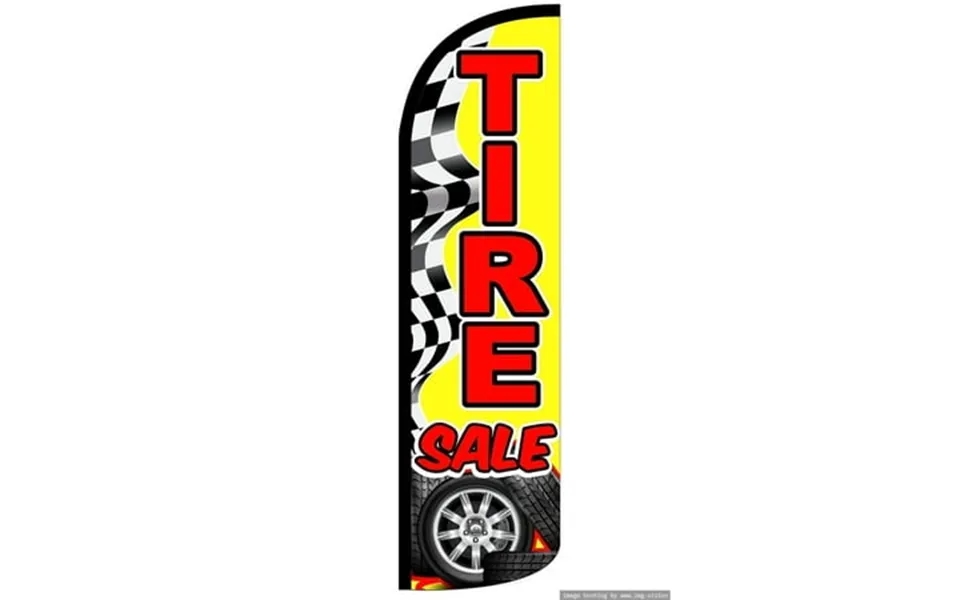 Tire Sale Windless Flag With Pole Advertisement Business Flags Feather Flag