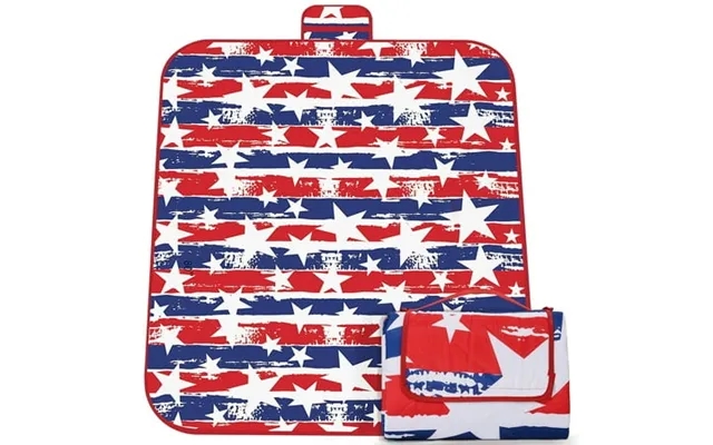 Tirrinia Extra-large Waterproof Picnic Blanket Portable Beach Mat For Family Usa Stars 70 X 80 product image