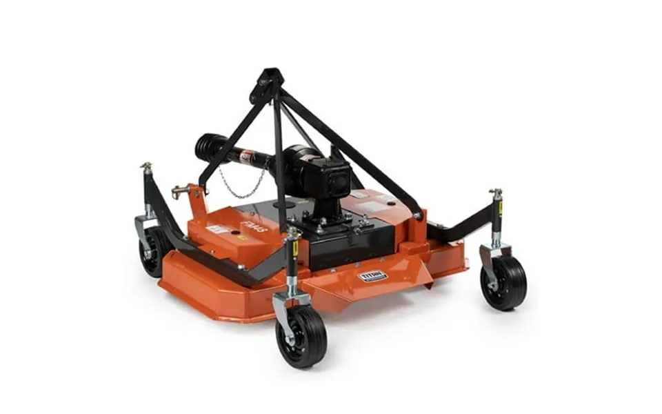 Titan Attachments 3 Point Pto Finish Mower 48 Cutting Width Category 1 Hitch Rear Discharge Requires 18-30 Hp Tractor Lo