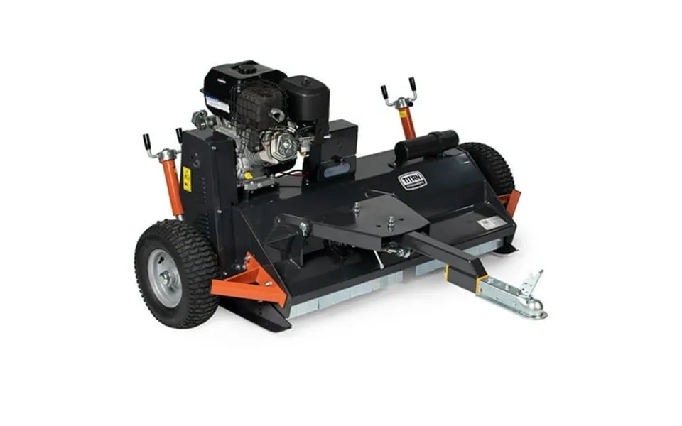 Titan Attachments 48in Atv Tow-behind Flail Mower For Land Maintenance Briggs And Stratton 420cc Xr Professional Series