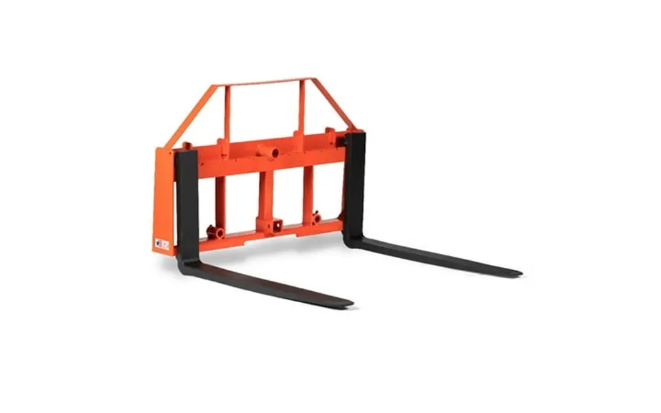 Titan Attachments Ua Usa Made Orange Pallet Fork Frame Attachment 42 Fork Blades Rated 4 000 Lb