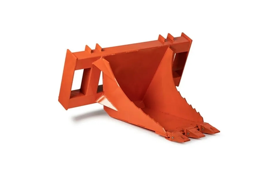 Titan Attachments Usa Made Orange Extreme Hd Stump Bucket Tree Spade Scoop Digger Skid Steer Quick Tach Mounting Style