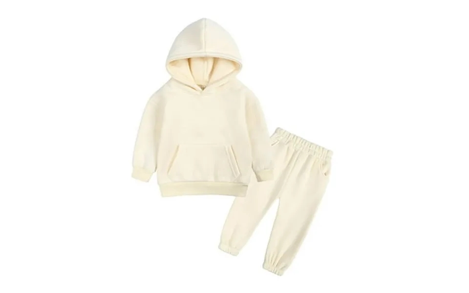 Tjazfjpa Newborn Baby Boy Outfit Sets Toddler Kids Babys Girls Boys Spring Winter Solid Warm Thick Long Sleeve Pants Hoo