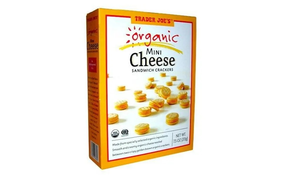 Tjs Organic Mini Cheese Sandwich Crackers Packaging May Vary - Pack Of 2