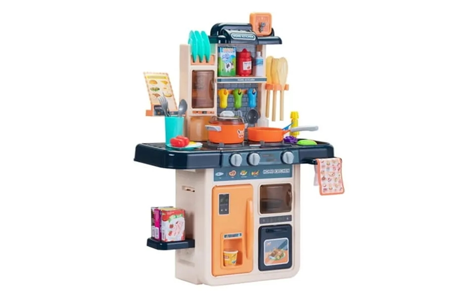 Tocpobe Kitchen Playset 42 Pcs Play Kitchen Set For Boys And Girls Kitchen Toys Blue