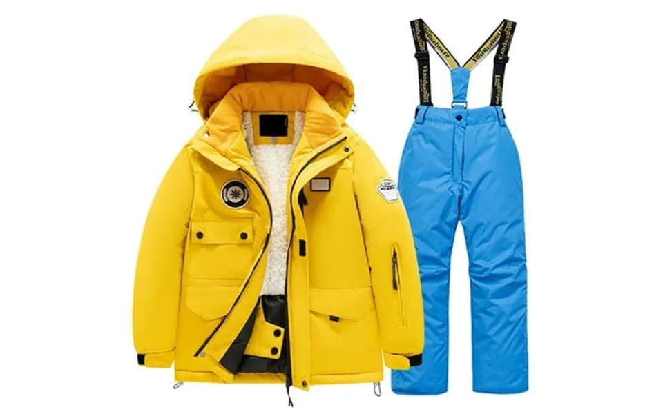 Toddler Girl Clothes Baby Ski Suit Multi Pocket Jacket Pants Kid Winter Windbroof Snowboarding Winter Warm Snow Suits Un