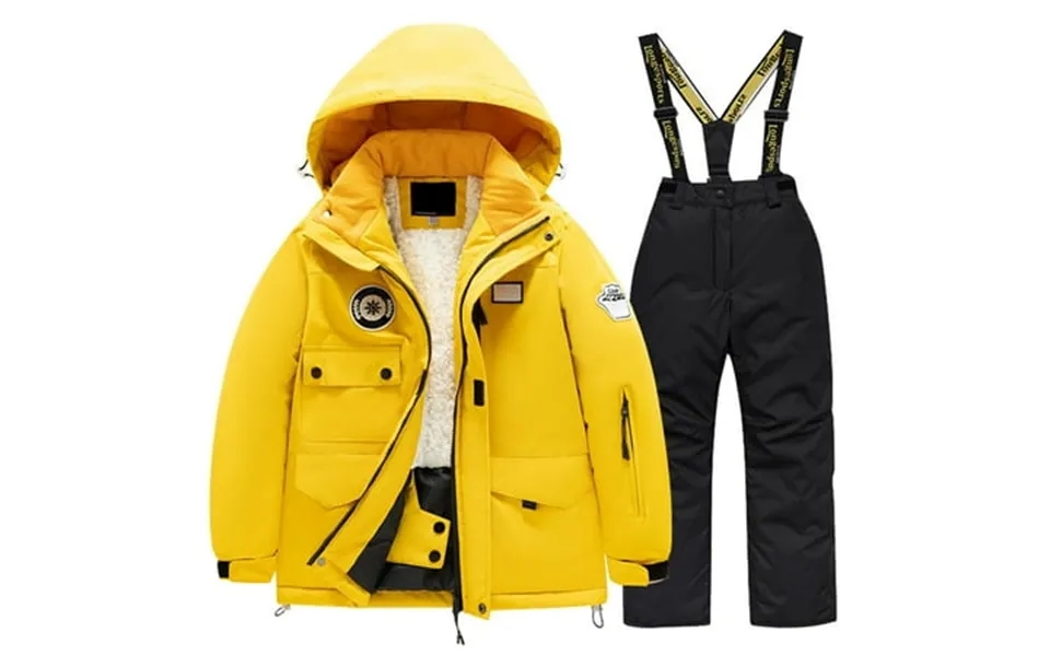 Toddler Girl Clothes Baby Ski Suit Multi Pocket Jacket Pants Kid Winter Windbroof Snowboarding Winter Warm Snow Suits Un