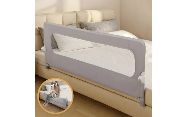 Toddlers Bed Rail Caveen 59 Foldable Bed Rail For Toddlers Breathable Bed Rail For Twin Full Queen King Bed product image