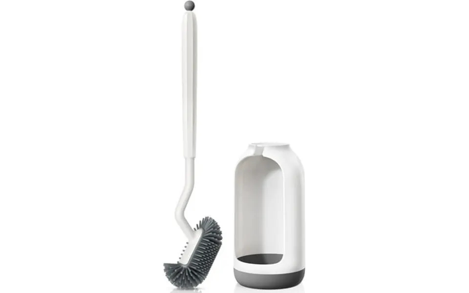 Toilet Bowl Brush Holder Set Deep Cleaning Silicone Toilet Cleaner Scrubber Under Rim With Curved Bristle For Bathroom D