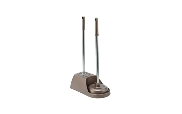 Toilet Plunger And Bowl Brush Combo For Bathroom Cleaning 2 In 1 Long Handle Toilet Brush And Plunger With Holder 1 Set product image
