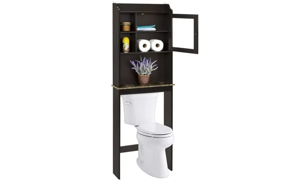 Toilet Space Saver Cabinet - Stylish Wood Storage For Home And Bathroom Organization