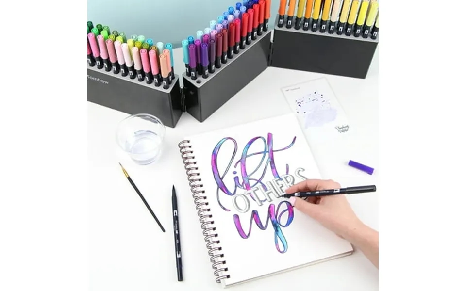 Tombow Dual Brush Marker Set W Marker Case 108pc-