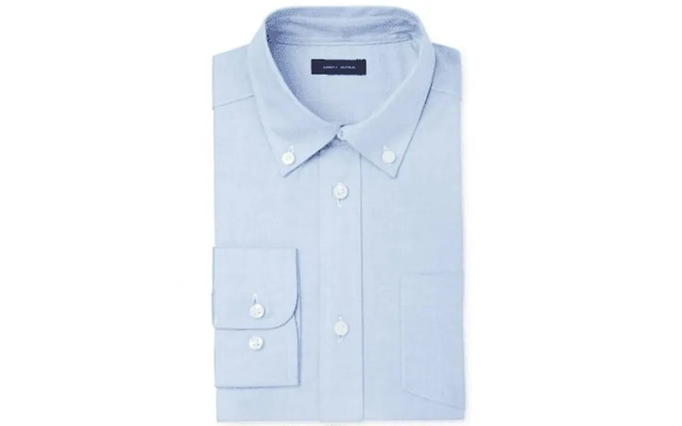 Tommy Hilfiger Boys Oxford Long Sleeve Dress Shirt Collared Button-down With Chest Pocket Regular Fit 18 Medium Blue