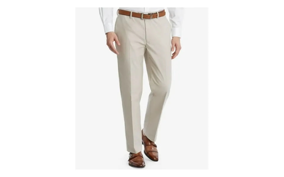 Tommy Hilfiger Mens Beige Flat Front Tapered Slim Fit Stretch Pants 44 X 32
