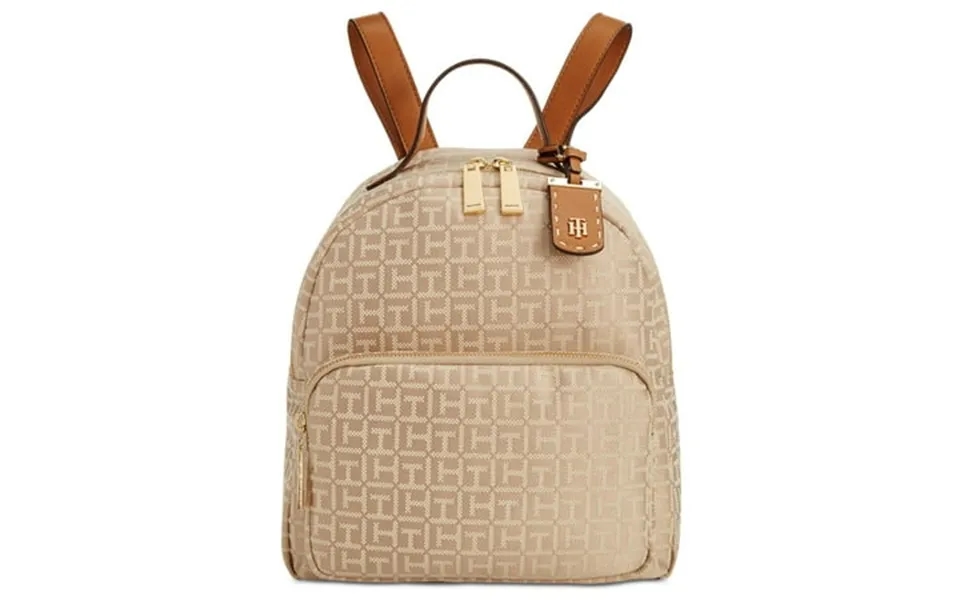 Tommy Hilfiger Womens Julia Small Dome Backpack Khaki Tonal One Size Us One Size Khaki Tonal