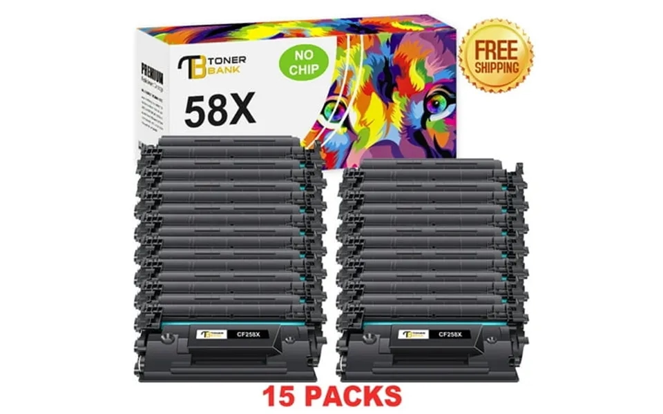 Toner Bank No-chip Compatible Toner Cartridge For Hp Cf258x 58x Pro M404n M404dn M404dw Mfp M428fdw M428dw M428fdn High