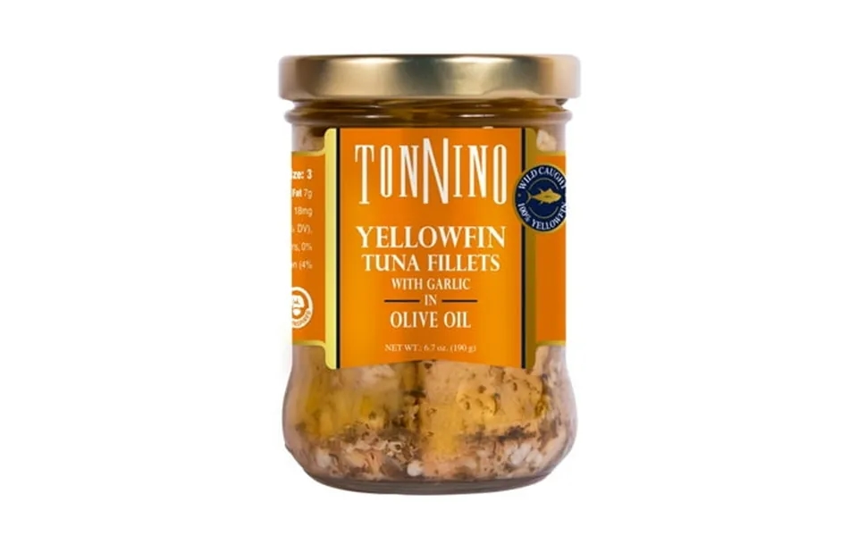 Tonnino Premium Yellowfin Tuna Fillet With Garlic In Olive Oil Wild Caught 6