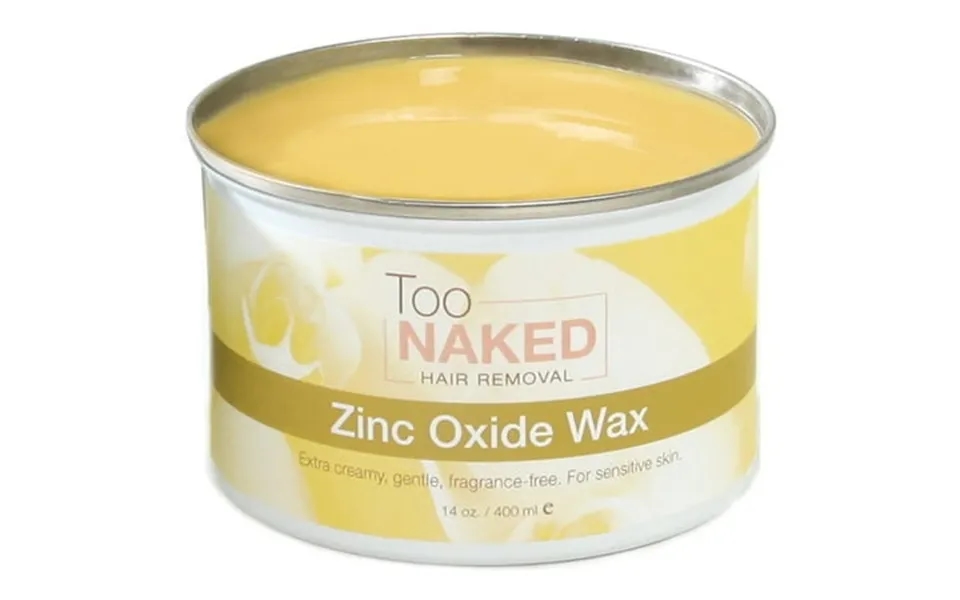 Too Naked Hair Removal Zinc Oxide Wax For Sensitive Skin Extra Creamy Non-transparent Salon Wax Fragrance-free 14 Oz