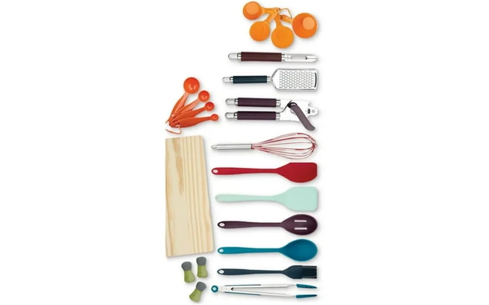 Tools Of The Trade 22 Piece Kitchen Gadget Set With Tongs Whisk Measuring Spoons Cups And More