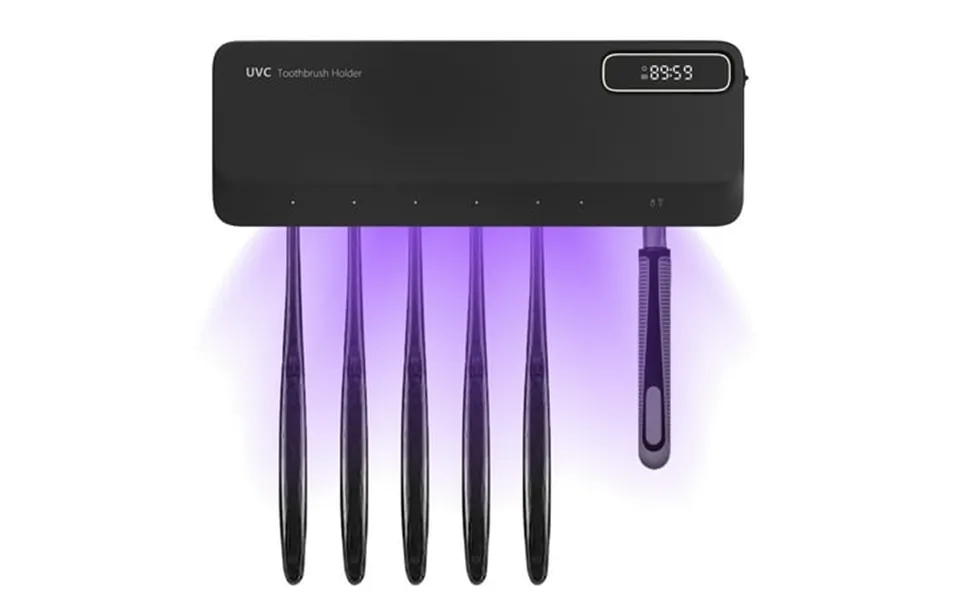 Tooth Brush Cleaner Tank - Porta Cepillos Luz Led Desinfectante Bathroom Toothbrush Holder 5 1 1 Toothbrush Slots Rechar