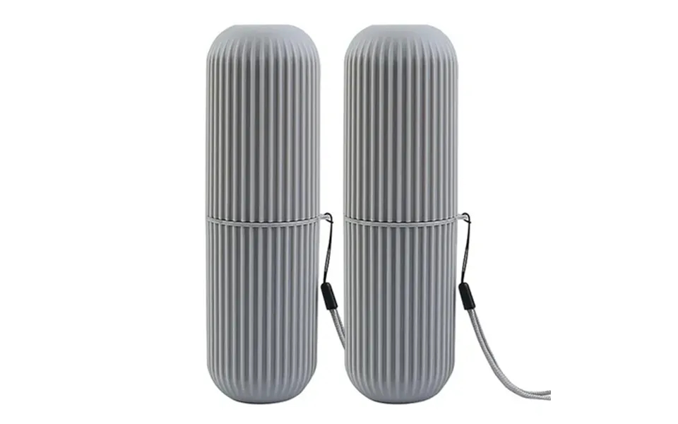 Toothbrush Travel Case Portable Travel Toothbrush Holder Case For Camping Traveling Home School Business Bathroom - Gray