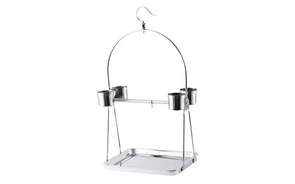 Tooyful Bird Cage Pet Parrot Playstand Training Stand Activity Toy Hanging Hook Tabletop Bird Stand Bird Stand Tabletop