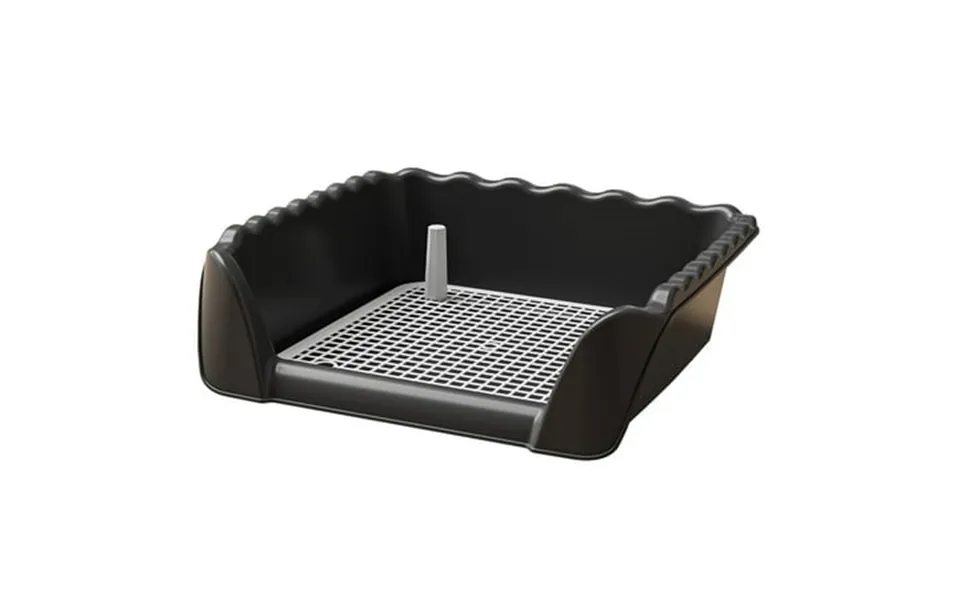 Tooyful Dog Toilet With Removable Post Compact Pet Litter Pan Portable Easily Clean Potty Trainer Training Potty Tray Fo