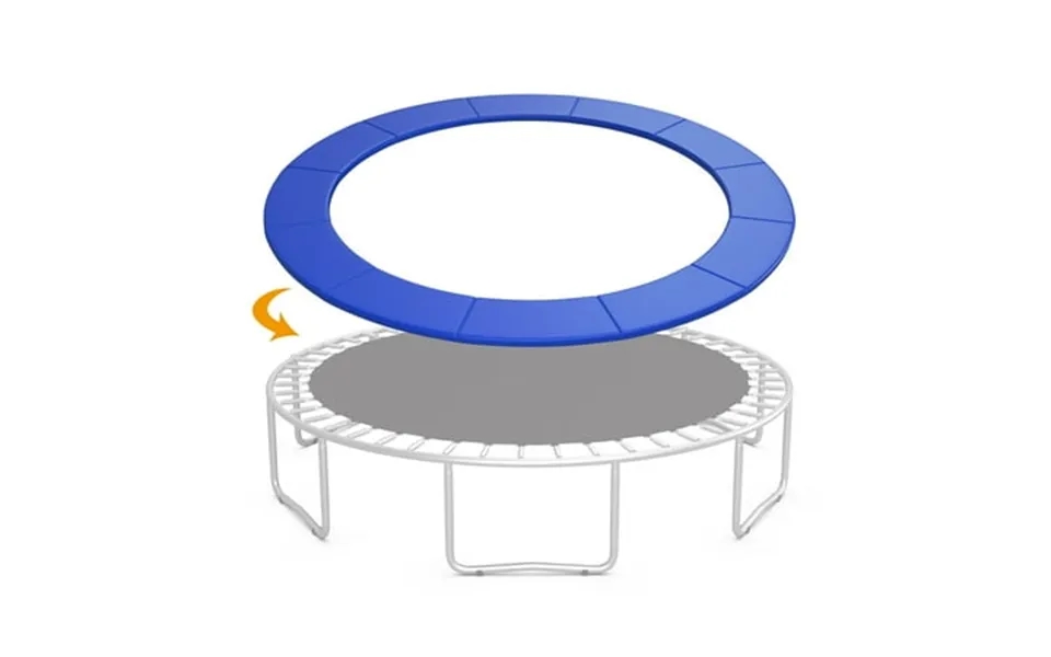 Topbuy 12ft Trampoline Pad Trampoline Replacement Safety Pad Waterproof Spring Cover Pad Blue