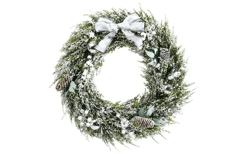 Topbuy 24 Artificial Christmas Wreath Xmas Wreath W Mixed Decorations Christmas Decorations Unlit Wreath