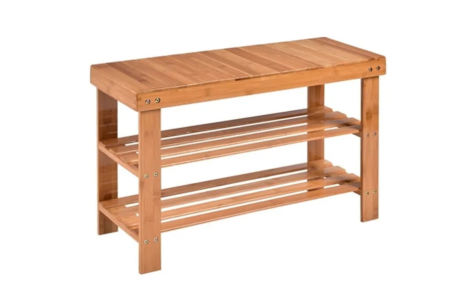 Topbuy 3 Tier Shoe Rack Storage Shelf Bamboo Furniture