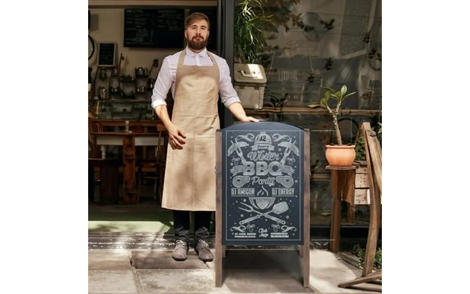 Topbuy 31.5-inch A-frame Menu Chalkboard Wooden Sidewalk Easel Chalk Stand