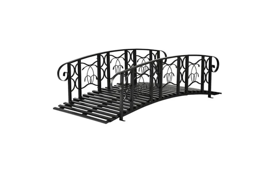 Topcobe 6 Metal Arch Backyard Garden Bridge With 660 Lbs. Weight Capacity Safety Siderails Easy Assembly For Backyard Cr