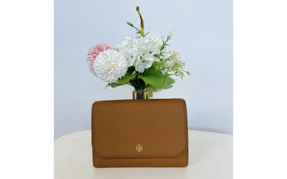 Tory Burch Women S Emerson Saffiano Leather Chain Wallet Crossbody Bag Moose