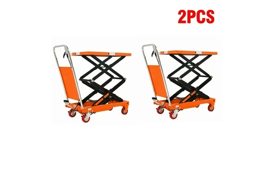 Tory Carrier 2 Sets Of 770lb Hydraulic Double Scissor Lift Table Cart 51