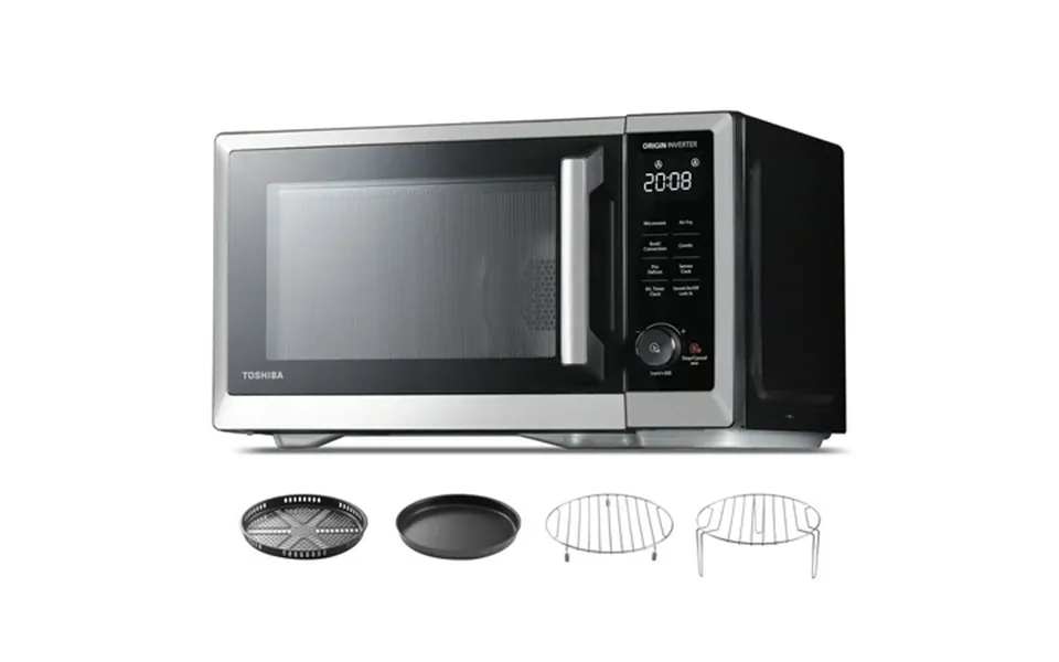 Toshiba 1 Cu Ft Countertop Microwave Ovens In Silver
