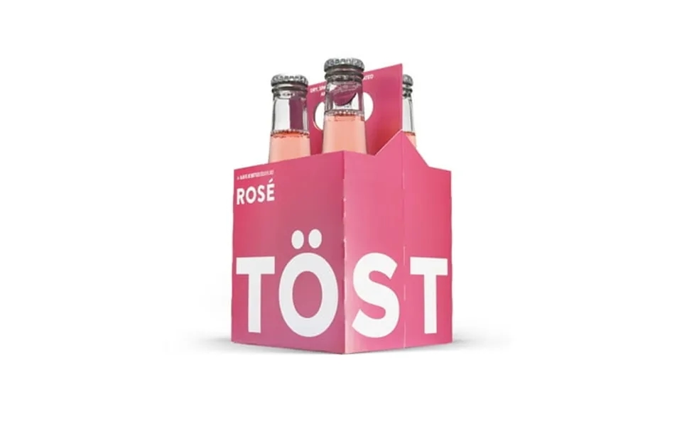Töst Rosé Non-alcoholic Sparkling Beverage 8.45oz Single Serve Bottles - 32-pack
