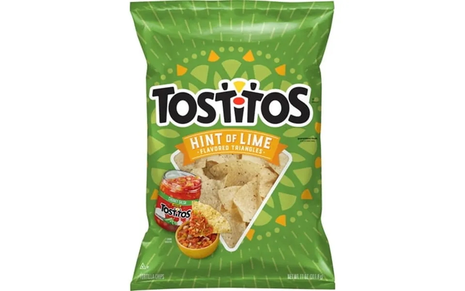 Tostitos Tortilla Chips Hint Of Lime 11 Oz Bag Snack Chips - 2 Pack